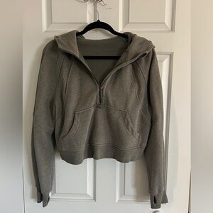Lululemon Charcoal Grey Scuba Half-Zip Hoodie Size XS/S